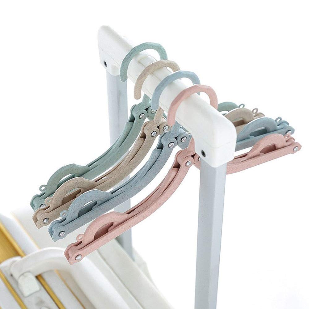 Perchas, Viaje portátil Plegable Ropa de plástico Calcetines Percha Percha para Ahorrar Espacio Organizador de guardarropa multifunción Organizador para el hogar 4 Piezas