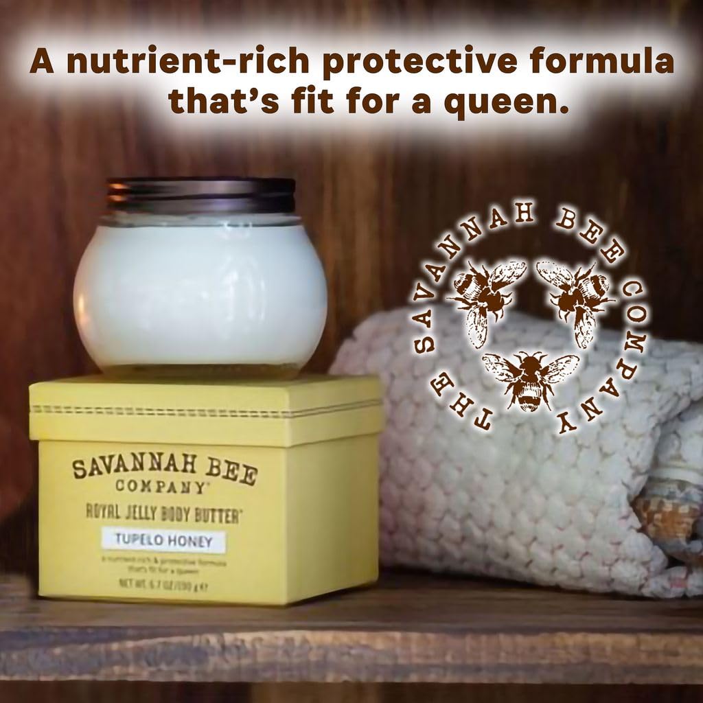 Savannah Bee Company Royal Jelly Body Butter - Deep Hydrating Body Butter for Dry Skin - Image 8