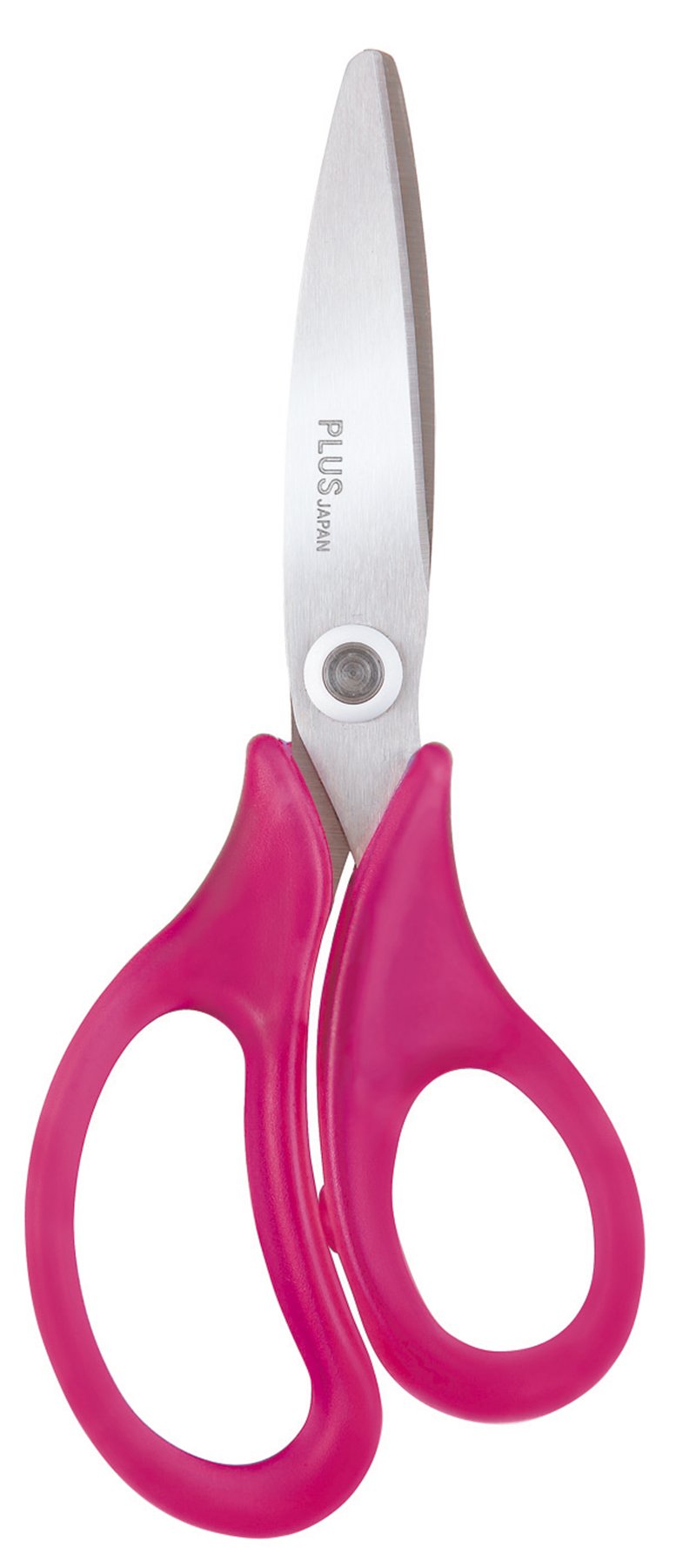 PLUS Schulschere SC-145P-DP, kurze Klinge für mehr Sicherheit, ideal für Kinder, rostfreier Edelstahl für hohe Langlebigkeit, Display Inhalt 24 Stück, grün/blau/pink