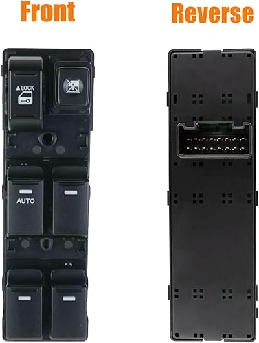 Miniatura 5 de 93570-2P100VA Interruptor de ventana eléctrica principal del lado del conductor delantero izquierdo compatible con KIA Sorento R 2010-2014 Botón de