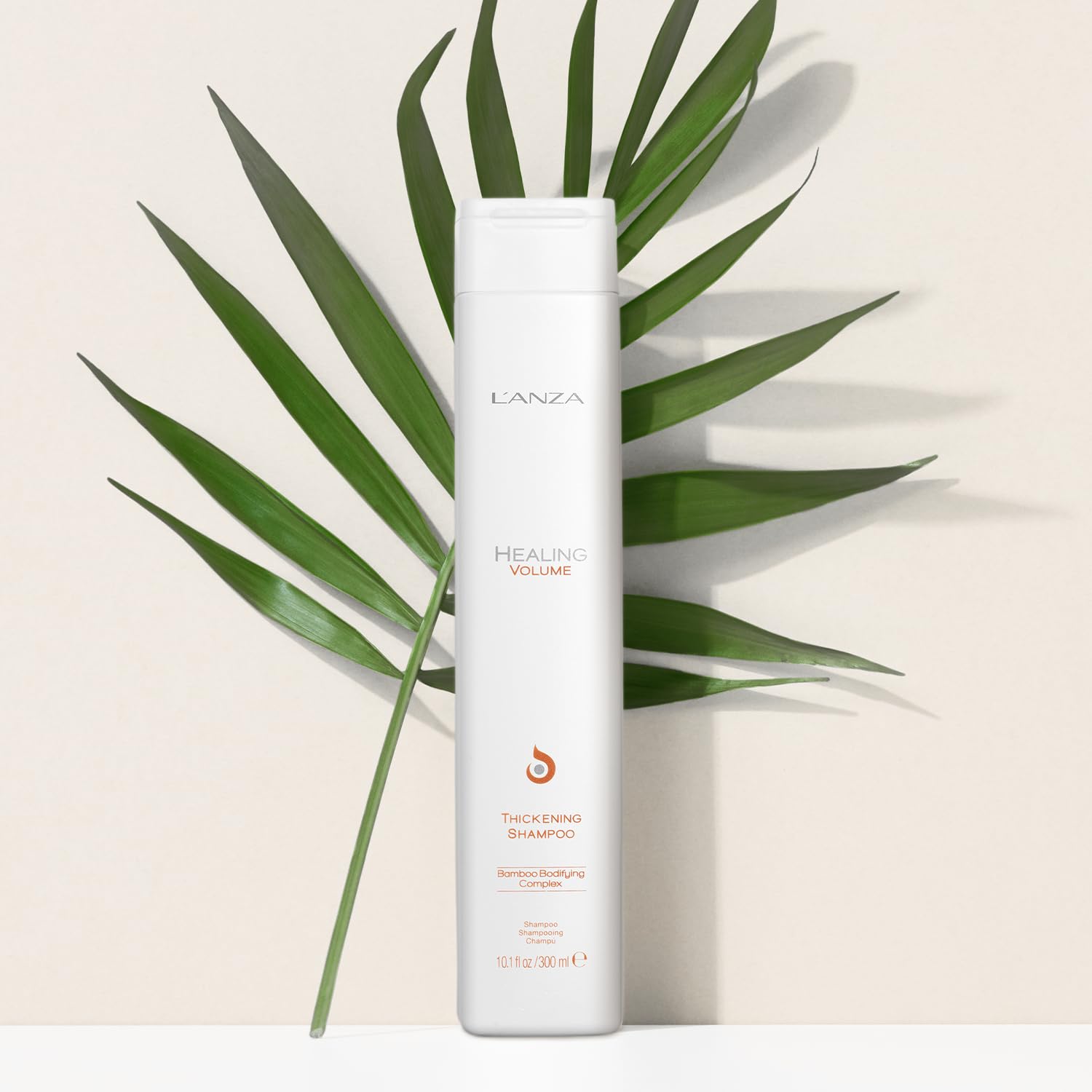 L'ANZA Heilungsvolumen Verdickendes Shampoo (300 ml), Verleiht Feinem und Plattem Haar Glanz, Volumen und Dichte, Reich an Bambus-Bodifying-Komplex und Keratin, Volumen Shampoo (Packung mit 2)