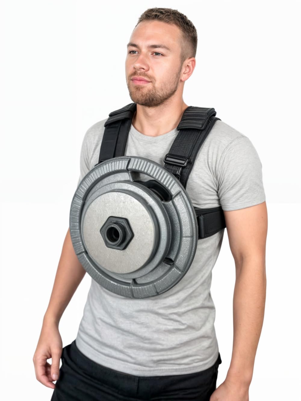 Weight Vest for Weight Discs 50 mm, Adjustable Training Vest for Calisthenics Strength Training, CrossFit and Gym