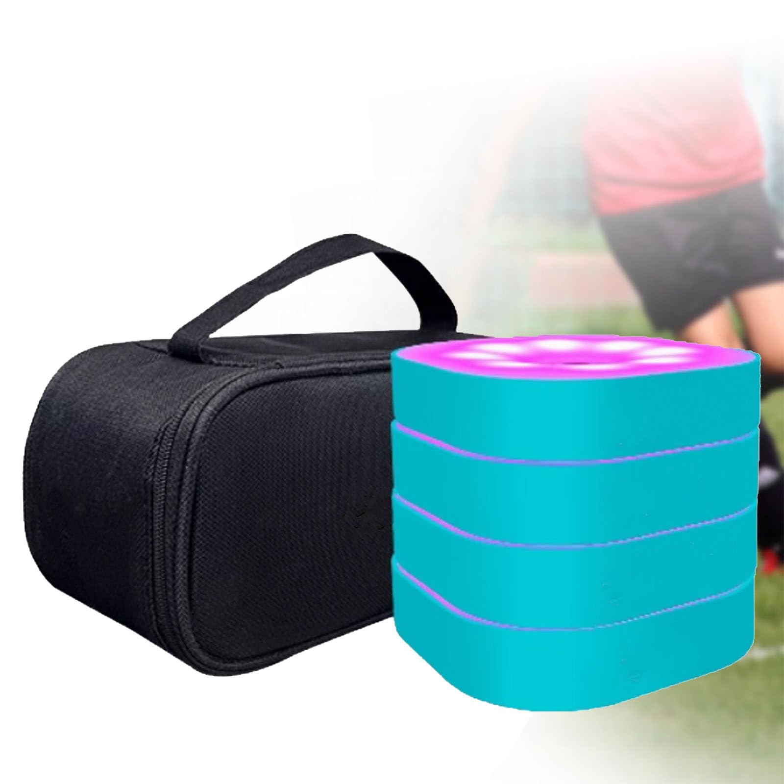 LjyAeono Agility Training Kit, Reaction Training Light, Improve Speed, Agility and Reaction Ability, 6 Lights to Choose From, Suitable for Various Environments 4lights