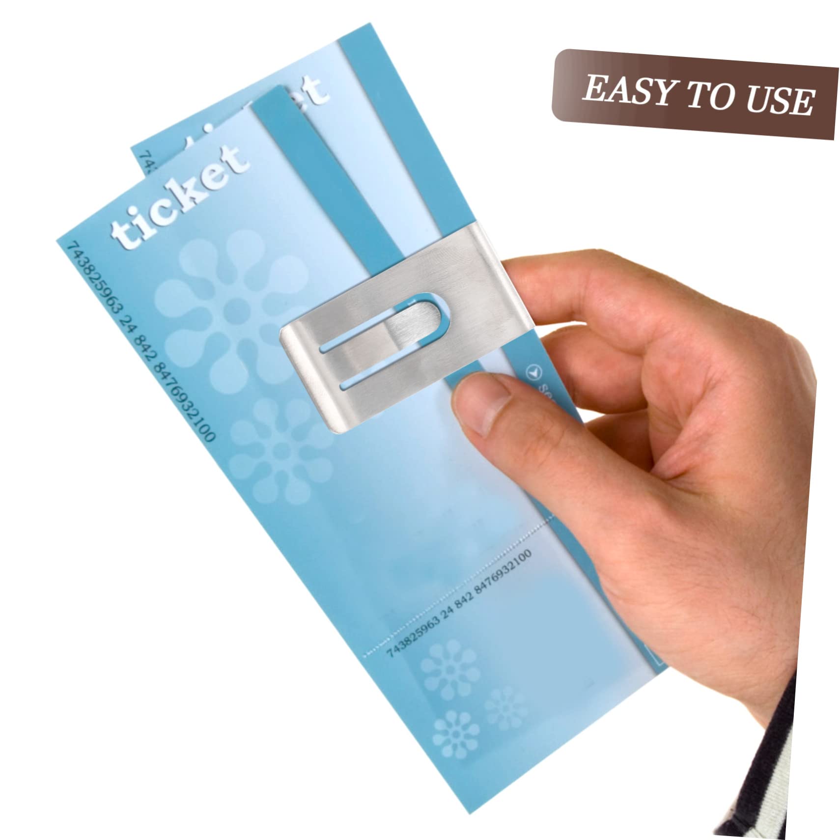 SHERCHPRY Titanium Money Clip Portable Cash Holder for Men Durable Lightweight Fold Clip for Credit Cards Everyday Use Stylish Gear