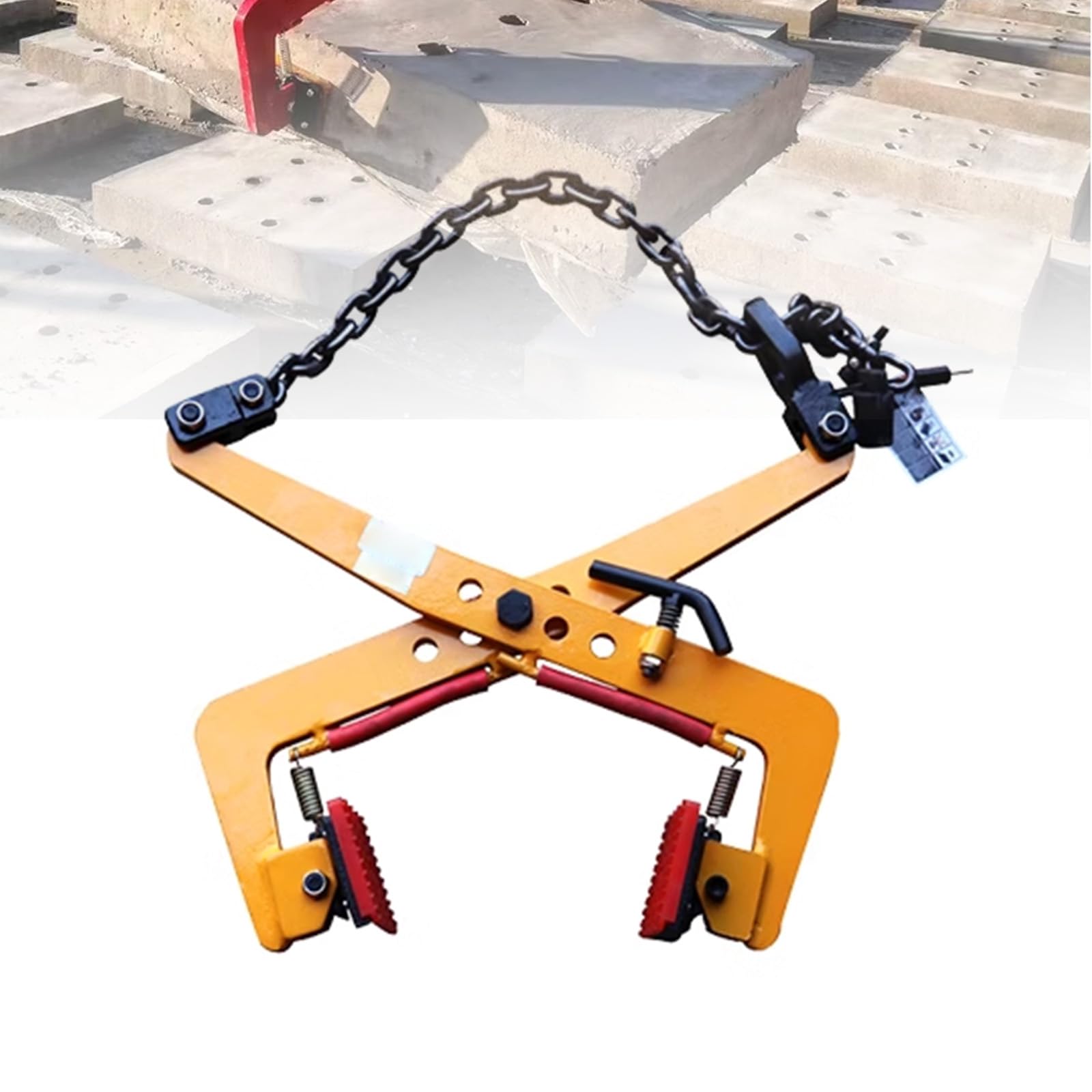SaryEdge Stone Lifting Clamps for Heavy Slab Handling - Adjustable Grip for Secure Transport of Marble, Granite & Concrete，One Color-22in，One Color-22in
