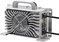 Vista 4 de Cargador de batería de repuesto para carrito de golf de 15 amperios para carrito de golf de 48 voltios Club Car con enchufe redondo de 3 pines