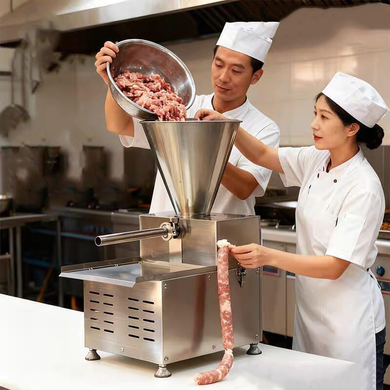 Commercial Automatic Electric Sausage Stuffer Filling Machine Stainless Steel Meat Electric Stuffer
