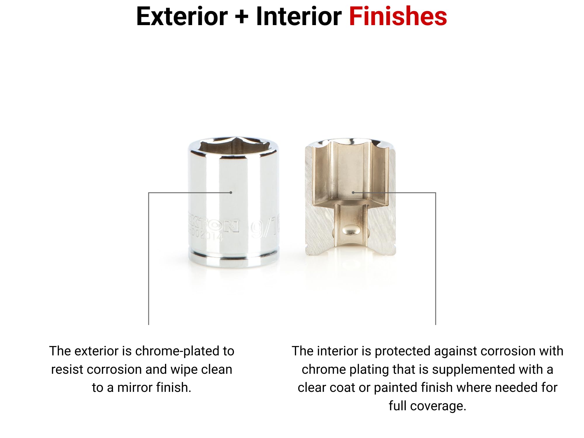 TEKTON 1/2 Inch Drive x 36 mm Shallow 6-Point Socket | SHD22136