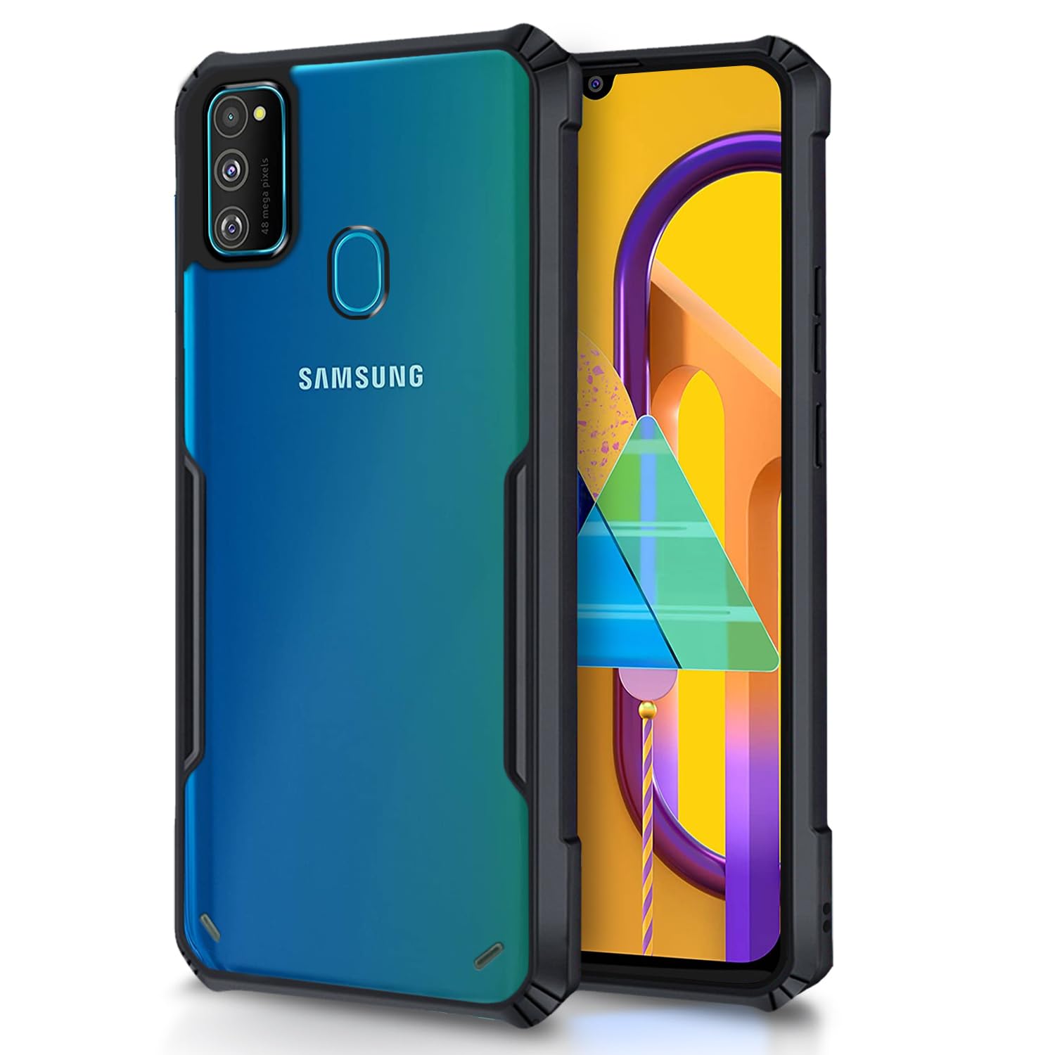 Pikkme Samsung Galaxy M30S/M21/M21 (2021) Back Cover Crystal Clear Transparent Back Hyrbid Raised Edge Bumper Back Case for Samsung Galaxy M30S/M21/M21 (2021) (Plastic, Black) (B09MQKK2R1) Amazon Price History, Amazon Price Tracker