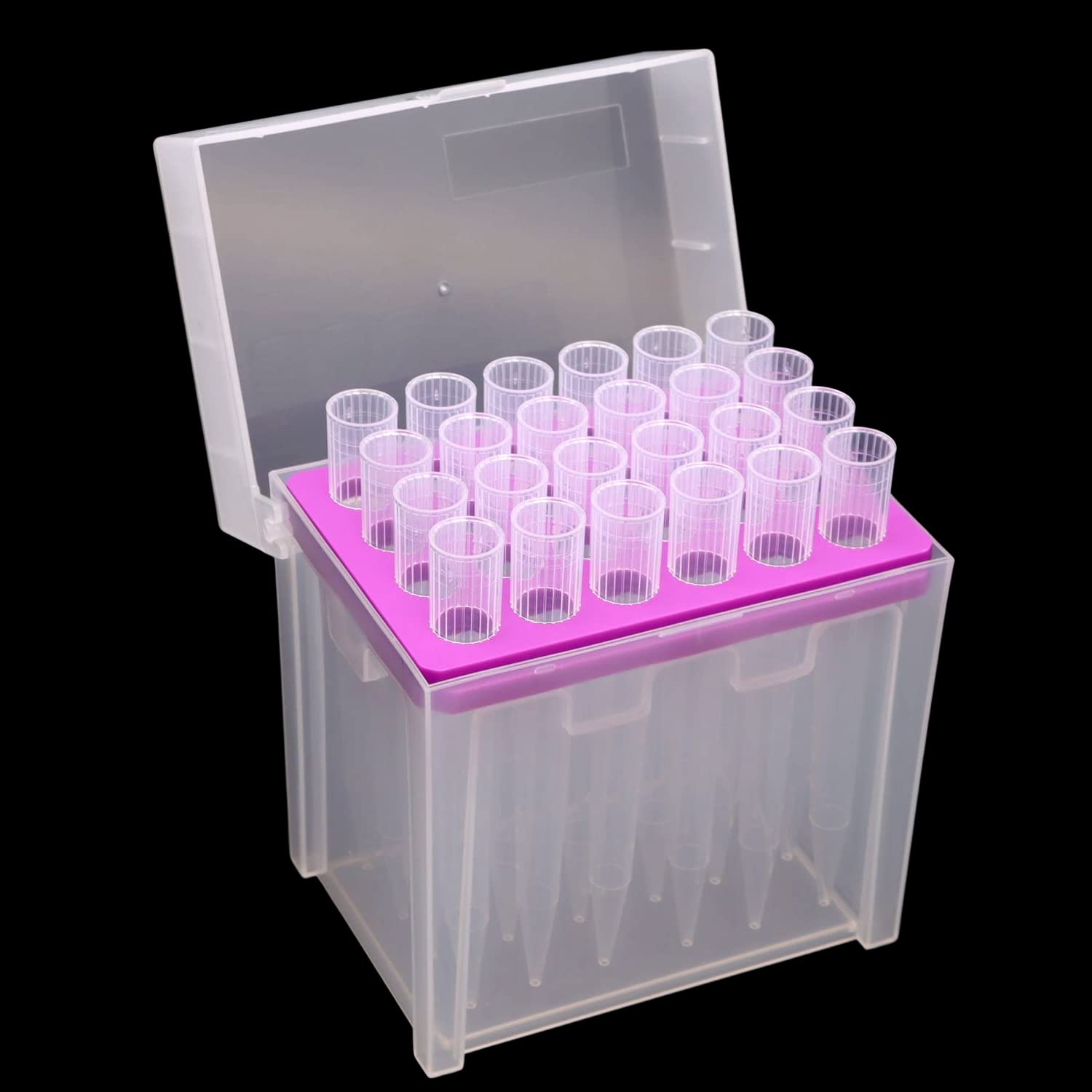Puntas de pipeta 5000 ul, puntas de filtrado estéril 5 ml, universal, transparente, 96 puntas (T5000-RSF-24)