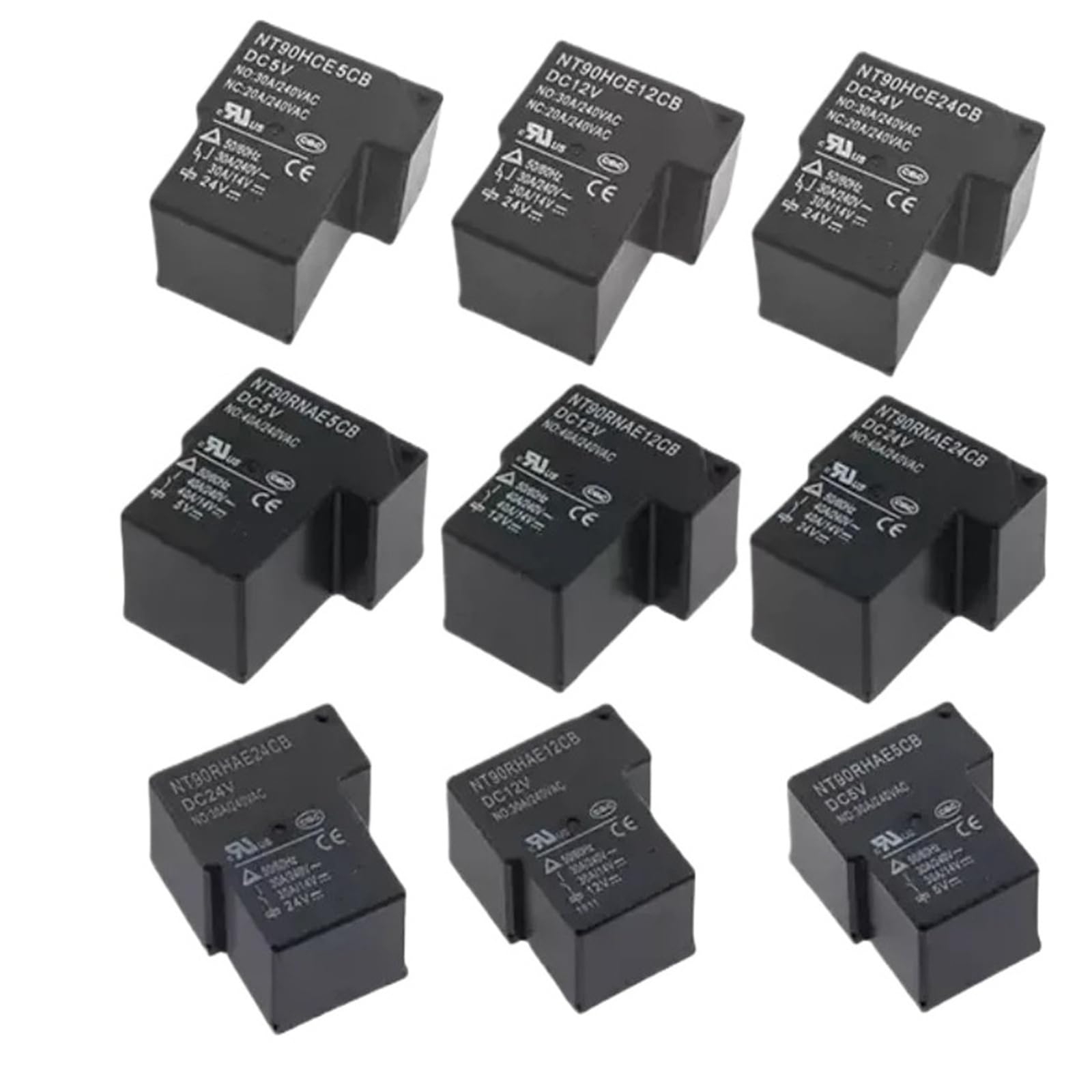 Relais 5V 12V 24V CC NT90RNAE24CB composant électronique de rechange pour carte imprimée