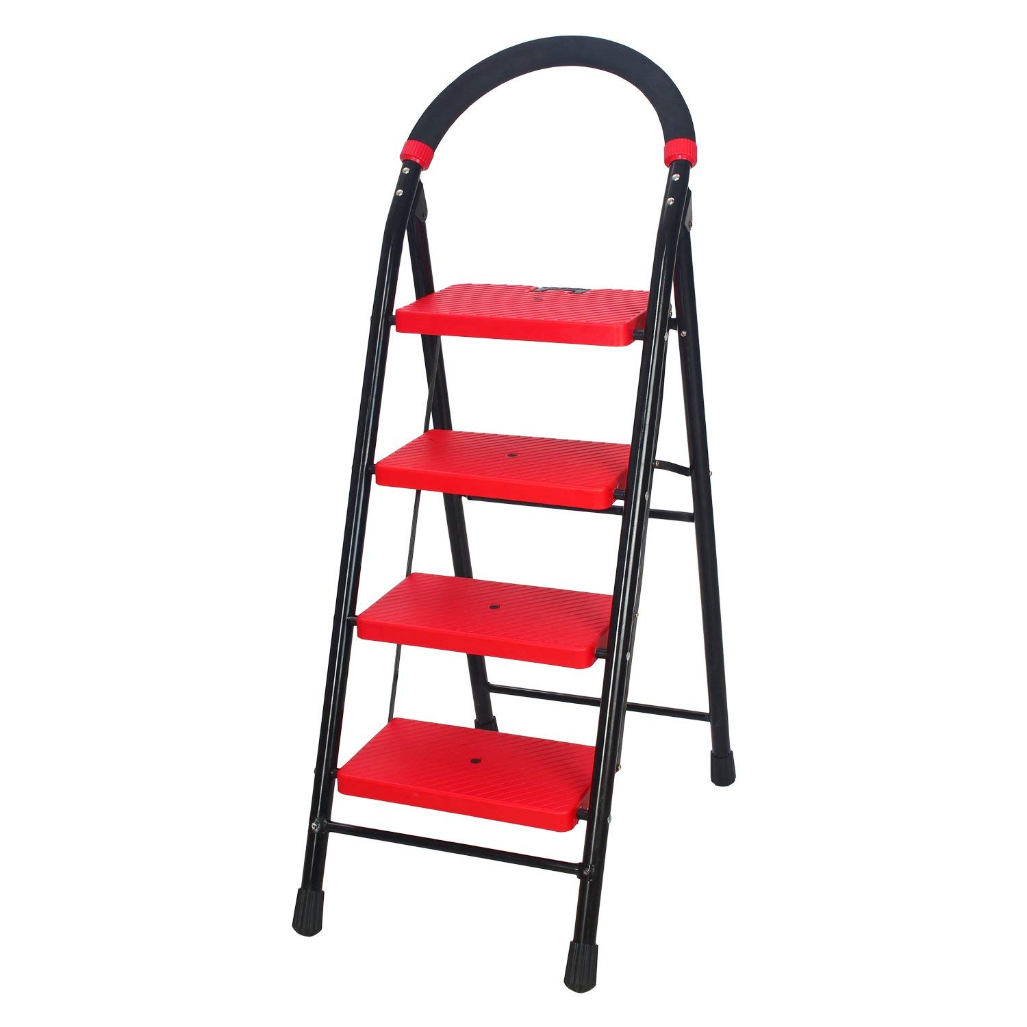 CIPLA PLAST GEC-L4(SM) 4 Step Super Milano Folding Ladder (Red)-image-25