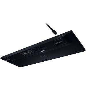 Razer BlackWidow V4 Low Profile HyperSpeed Wireless Gaming Keyboard: Orange Mechanical Switches - 2.4GHz Wireless & Bluetooth - Multi-Function Roller - 11 Control Buttons - Long Battery Life