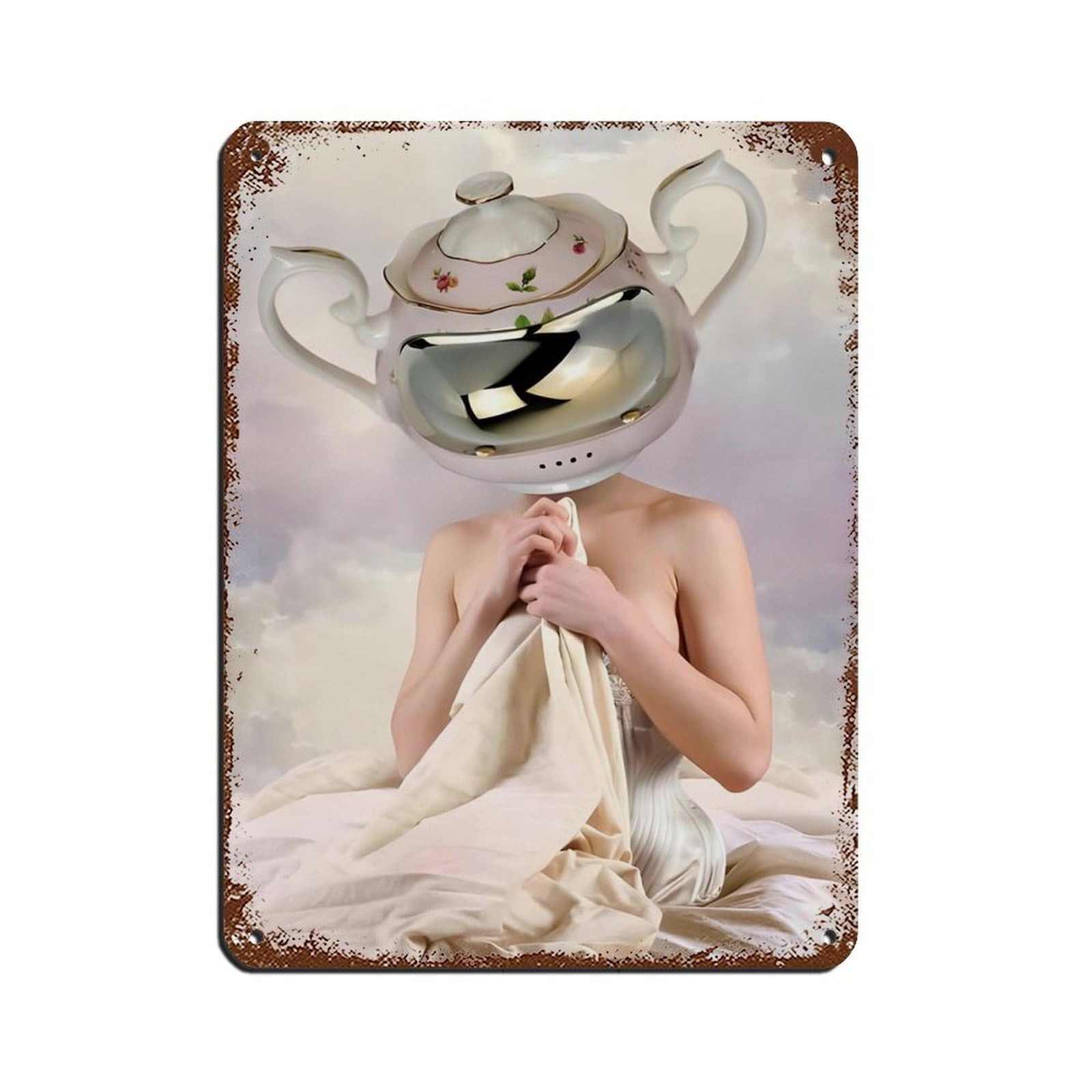 Sexy Woman- Humorous Fashion Girl Tin Sign Vintage Metal Pub Club Cafe Bar Home Wall Art Decoration Poster Retro 12x16inch(30x40cm)