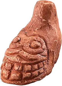Aztec Death Whistle - Real Screaming, Up To 125+ Decibels Loud, Authentic Human Sounding Screams, War Whistle (Style 01)