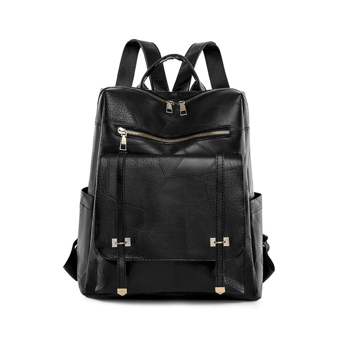 SONARIN Impermeable Mochila Mujer,Vintage PU Moda Mochila Damas Mochila Casual Mochilas Escolares Niñas Mochila de Viaje Antirrobo Ligero para Universidad Trabajo