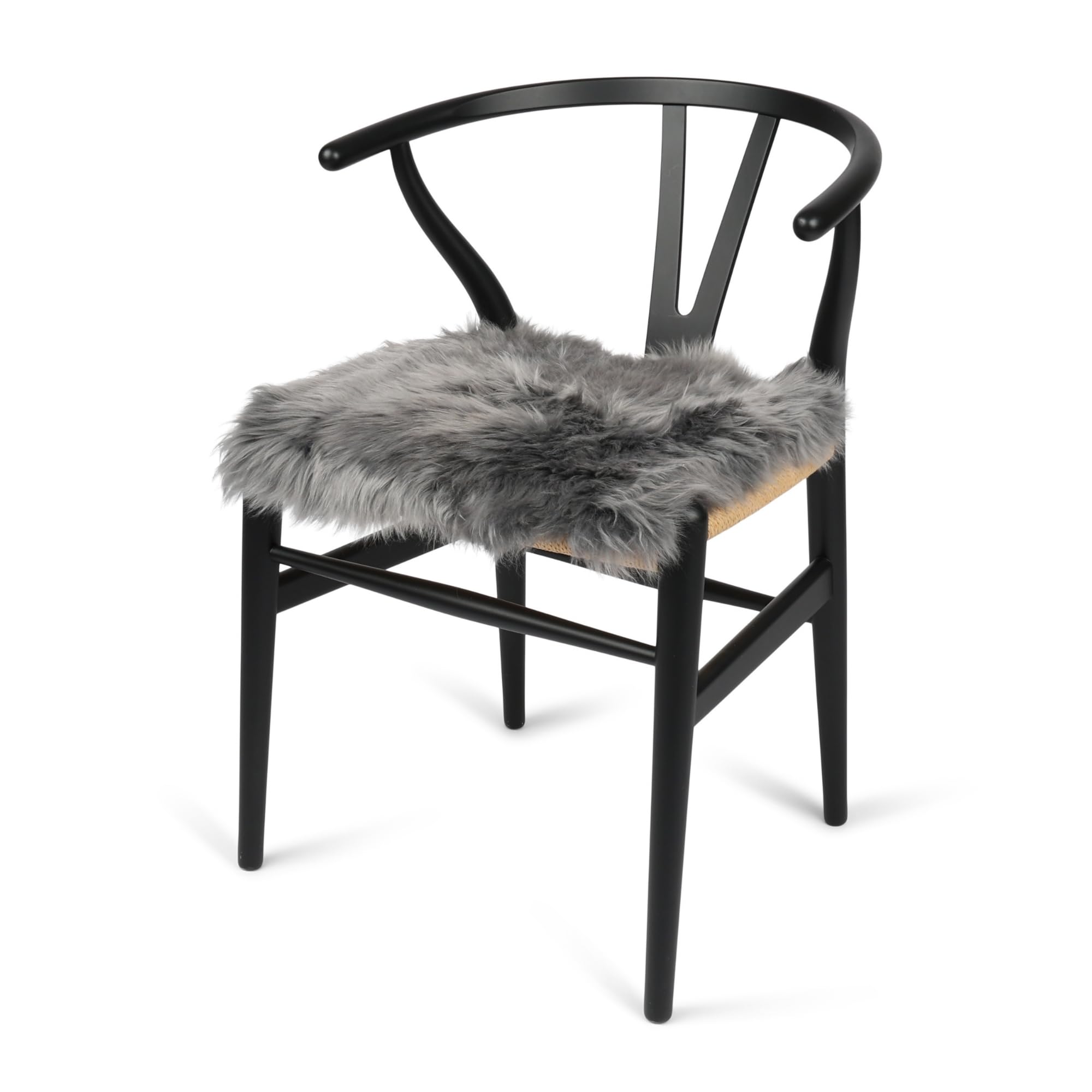 Nordic Sheep Sheepskin Seat Pads & Chair Cushion 40x40cm, Steel โ image 1
