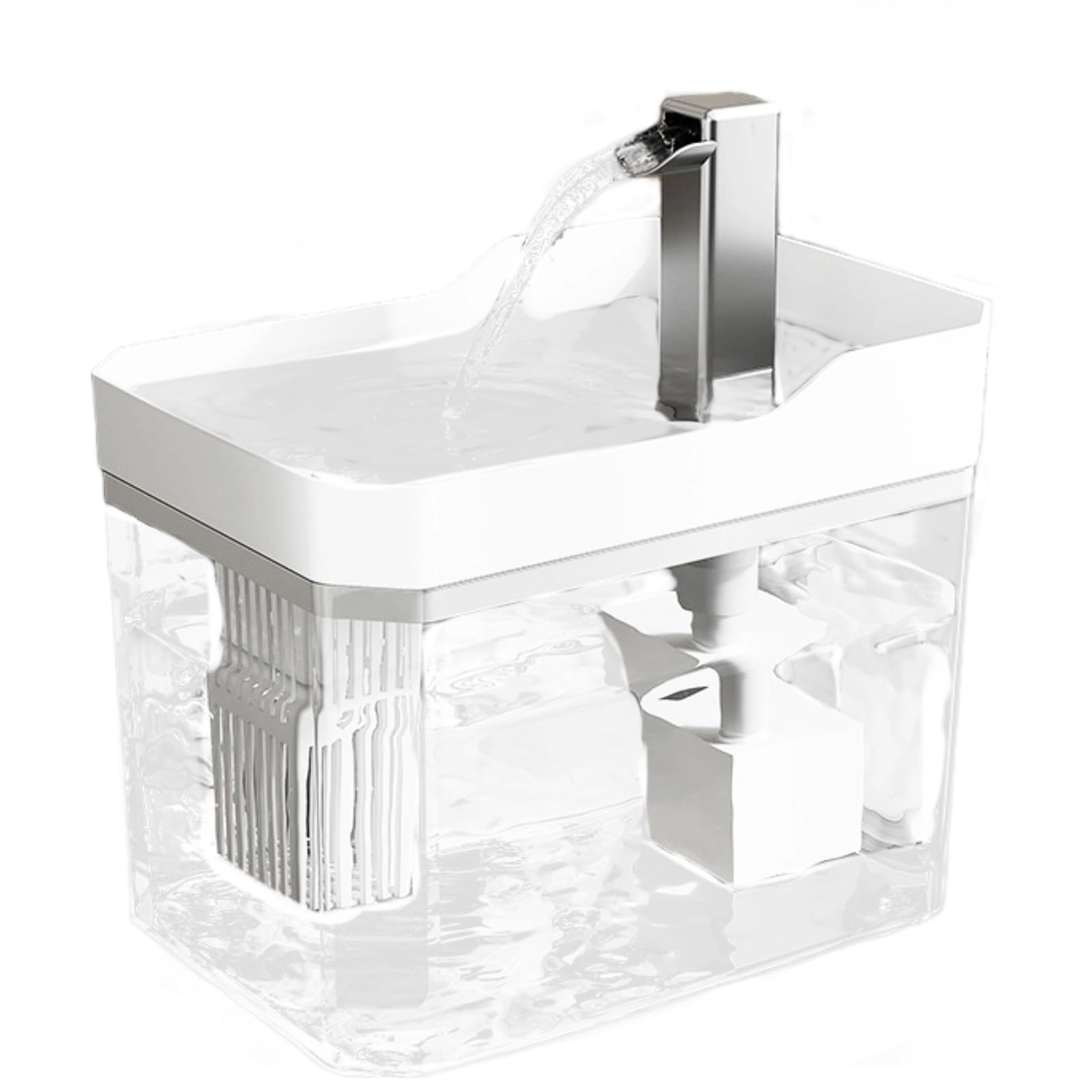 Fuente de agua para gatos y perros de 1,5L ideal para el hogar silencioso