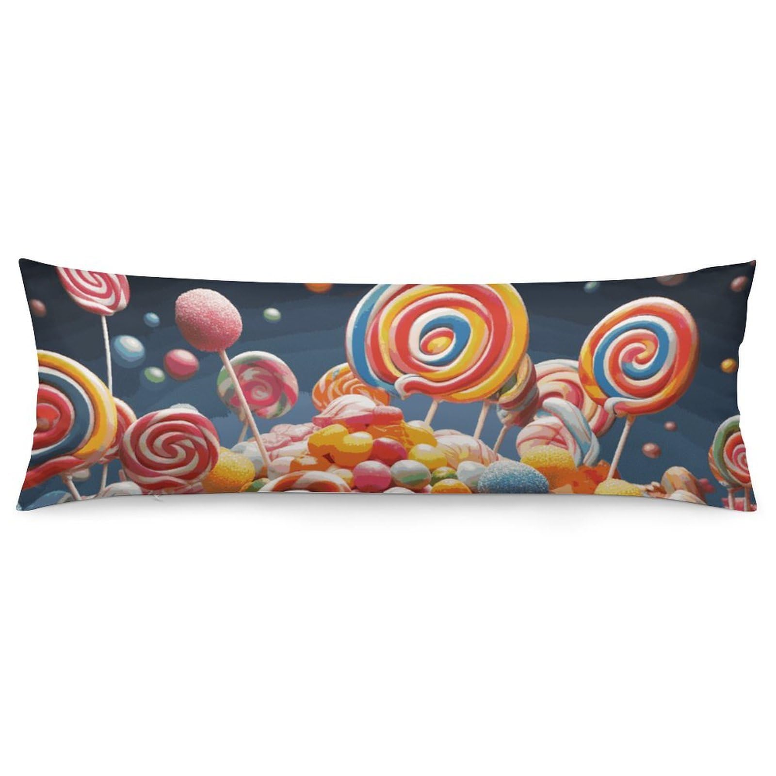 NONHAI 2 Pack Pillow Cases for Hair and Skin, Soft Breathable Pillow Case Covers with Hidden Zipper, Colour Candy Pillowcase 20"x54" Pillow Covers for Sleeping Gift
