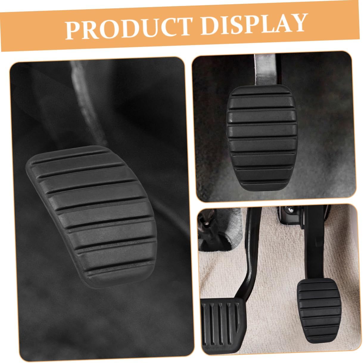 5pcs Car Pedal Covers Rubber Brake Pad Throttle Protective Cover for Clutch Pedal Stop Pad Replacement