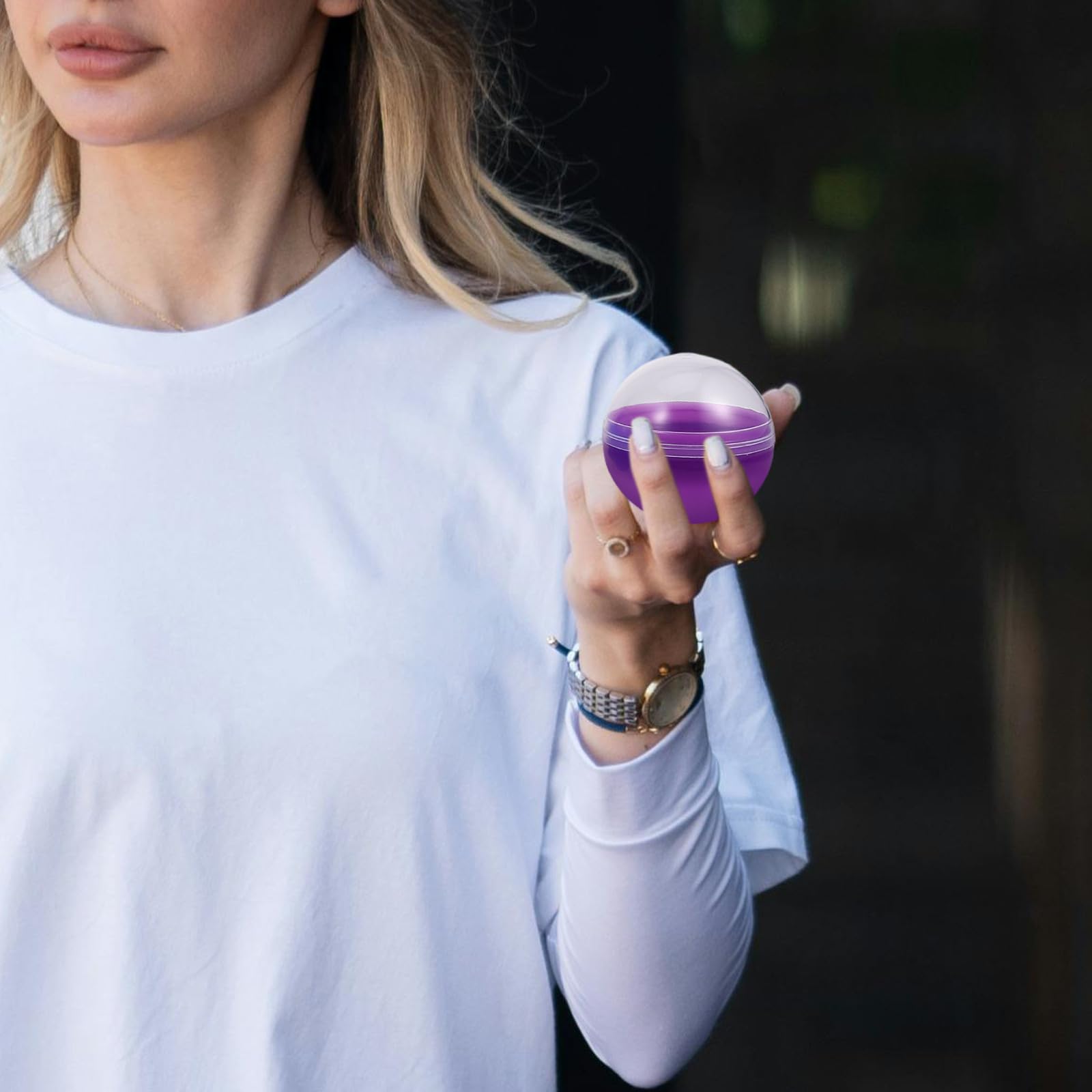 120 Piezas Cápsulas de Plástico Redondas Coloridas para Máquina Expendedora de Chicles Rellenable DIY para Juguetes y Manualidades de Unidades para Fiestas y Bolsas de Regalo
