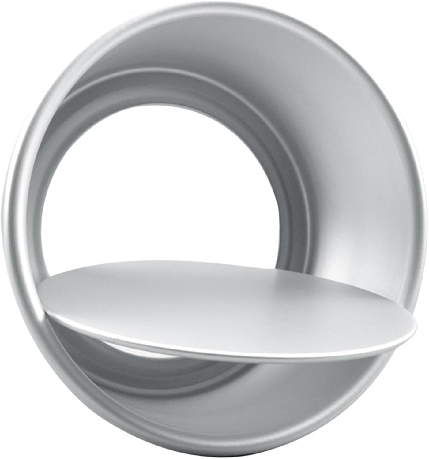 COLLBATH Aluminium Alloy Round Cake Mold Set of 3 8 Inch Live Bottom Hollow Baking Molds for DIY Pastries and Desserts Non-Toxic and Dishwasher Safe