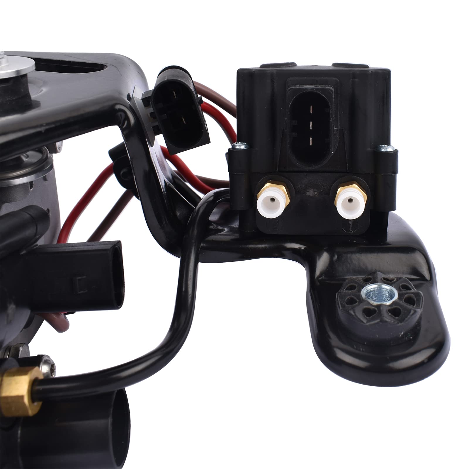 Compresseur de suspension pneumatique avec bloc de valve 37206850555 37206875177 - Compatible avec X5 F15 F85 2013-2018 X6 F16 F86 2014-2018 Huiruhy