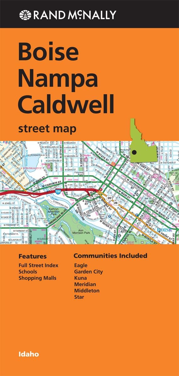 Rand Mcnally Boise/Nampa/Caldwell Idaho Street Map Map – Folded Map, 22 May 2013