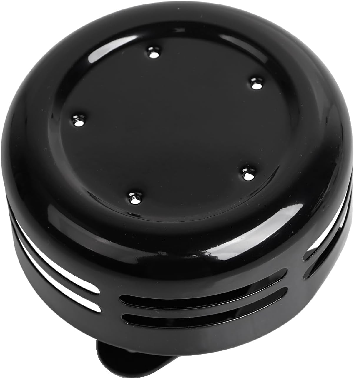 Metal Black 5 Hole Point Horn Cover Fit for Harley Dyna Softail Sportster XL Touring Road King Street Electra Road Glide Big Twin 1991-2023