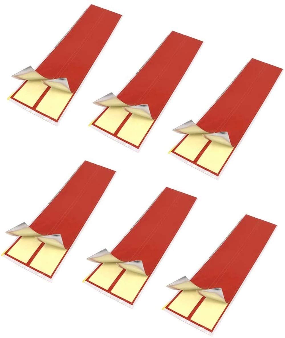 Sitrda Durable Hunting Arrow Adhesive Stickers Wraps, Arrow Shaft Hunting Accessory 230 x 65mm (6 Pieces) (red)