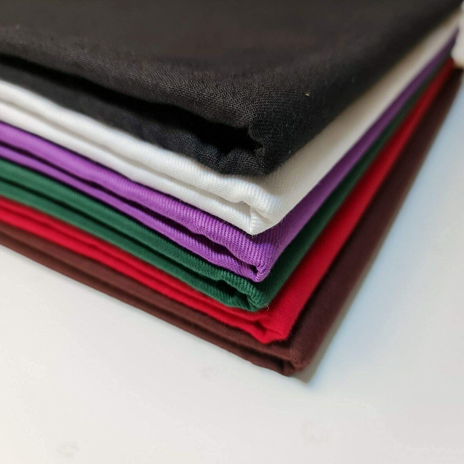 Tela de sarga lisa gruesa 100% algodón para perforar ropa de trabajo 150 cm de ancho (rojo, 5 metros)