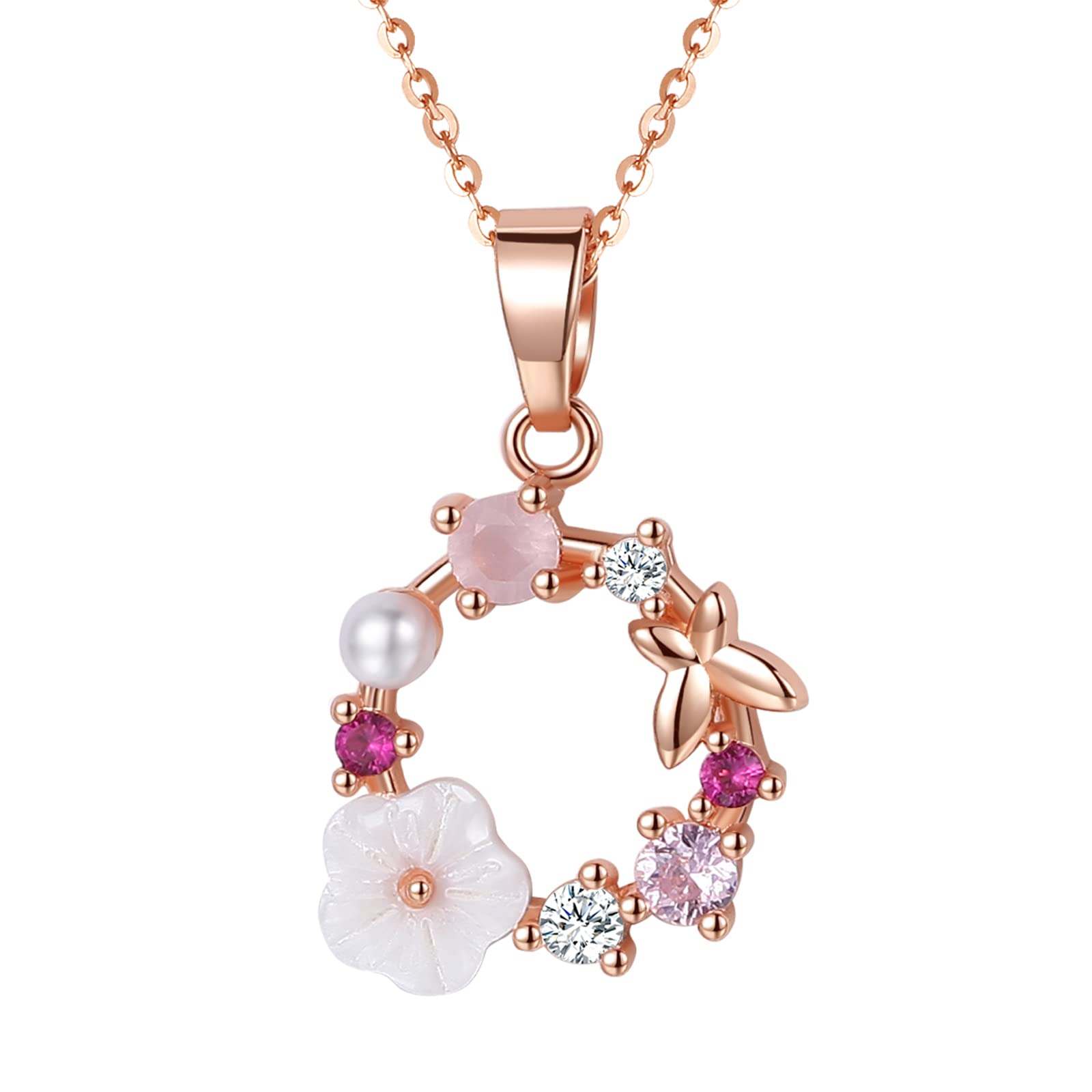 Swarovski Bella ketting met kristal • Roségoud • de Bijenkorf