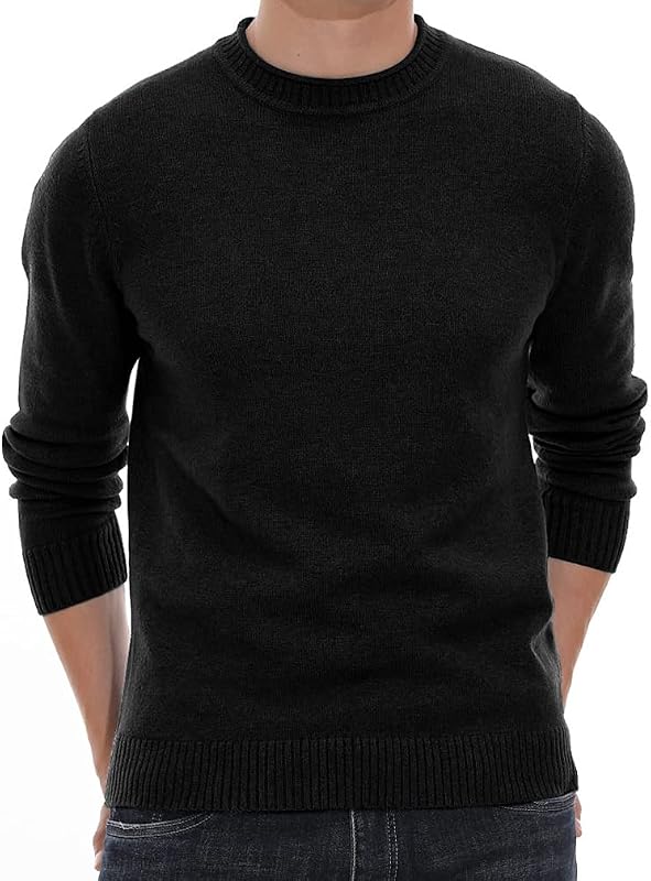 Suéter de cuello redondo Sailwind para hombre Suéteres informales suaves para hombre Suéteres clásicos con borde acanalado