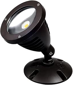 TOPELE 1100LM LED Flood Light, LED Outdoor Security Light, Exterior Flood Lights Fixture with CREE LED Source for Landscape Light, Commercial, Home, Garden, Yard, Waterproof, Brown, 5000K