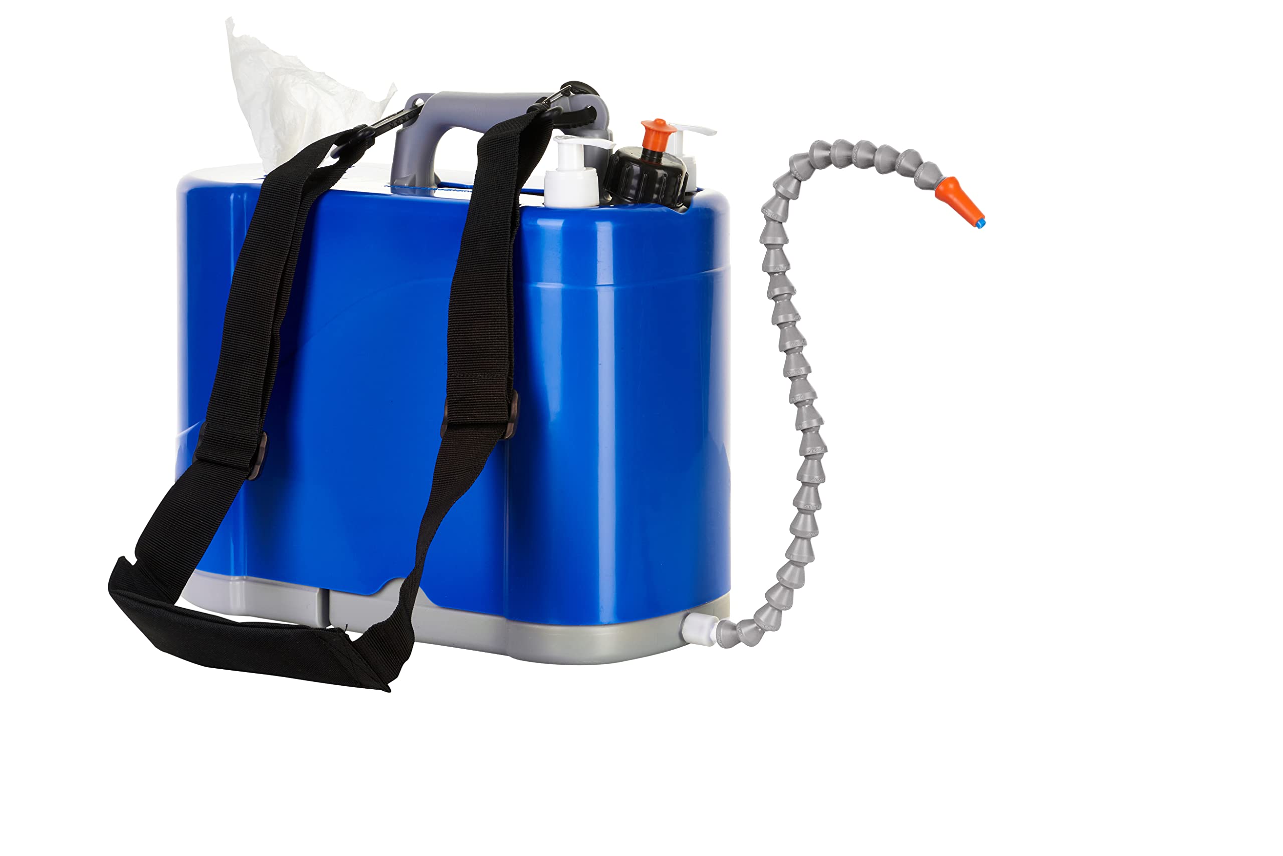 Lave Mains Mobile ShoulderSink Bleu avec Support de Fixation