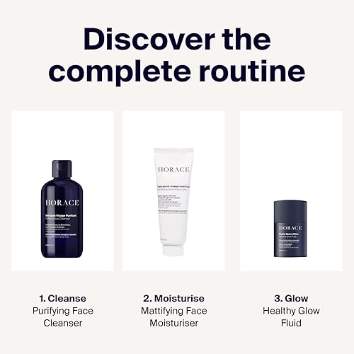 Miniatura 7 de HORACE Fluido de brillo saludable para hombres  Crema líquida teñida  Sombra universal para todo tipo de piel  97% ingredientes orgánicos y