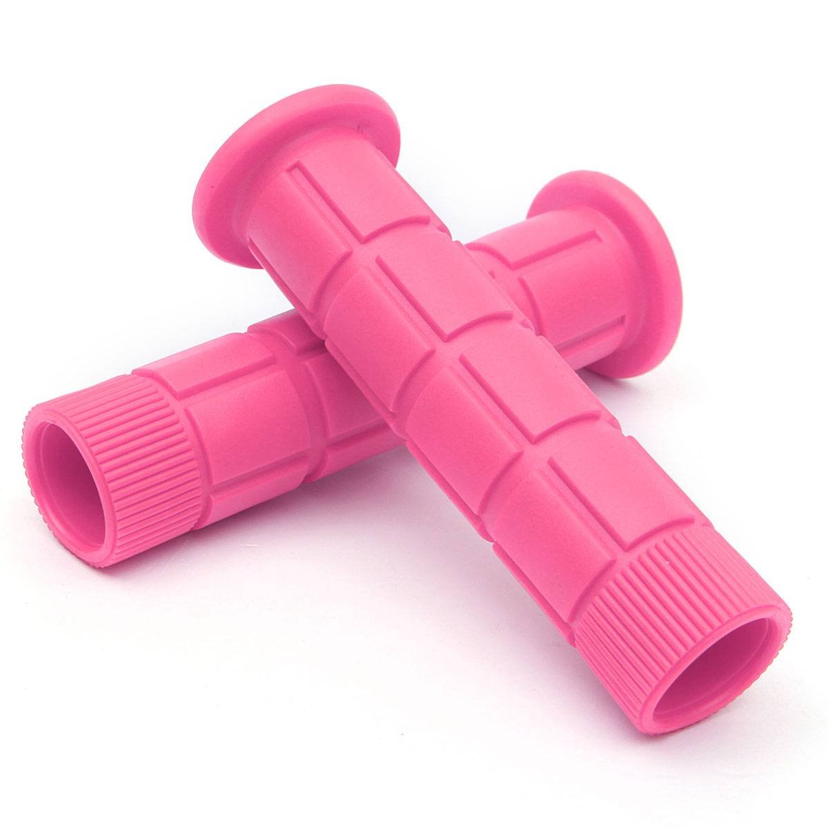 pink mountain bike grips