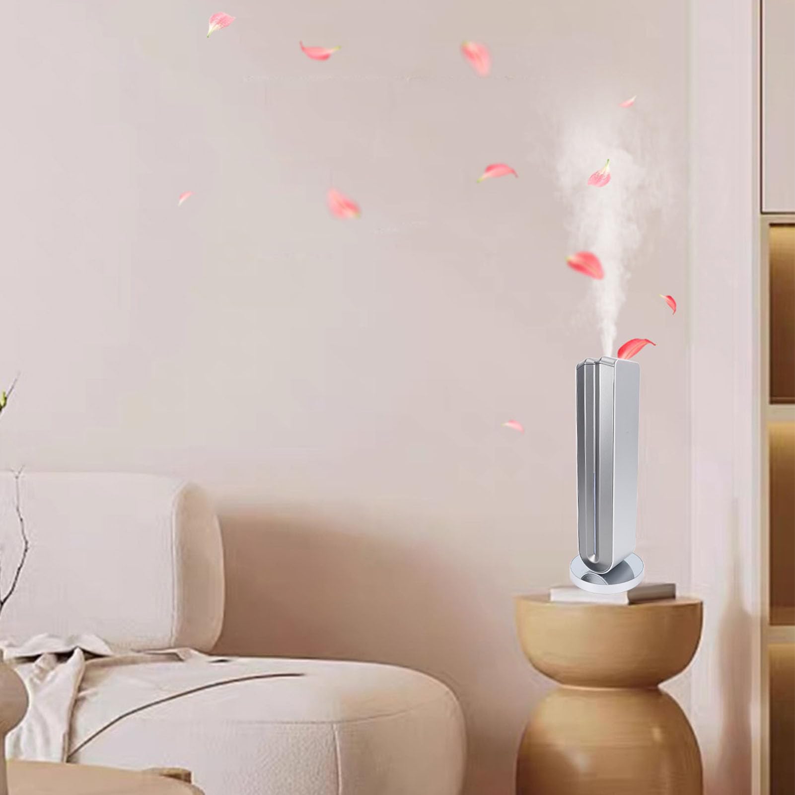 Wasserloser ätherisches Öldiffusor, Berührungskontrolle Aromatherapie Diffuser Diffuser Duftdiffusor, Duft Luftmaschine, Hotelsammlung Diffusor für Home Hotel Office