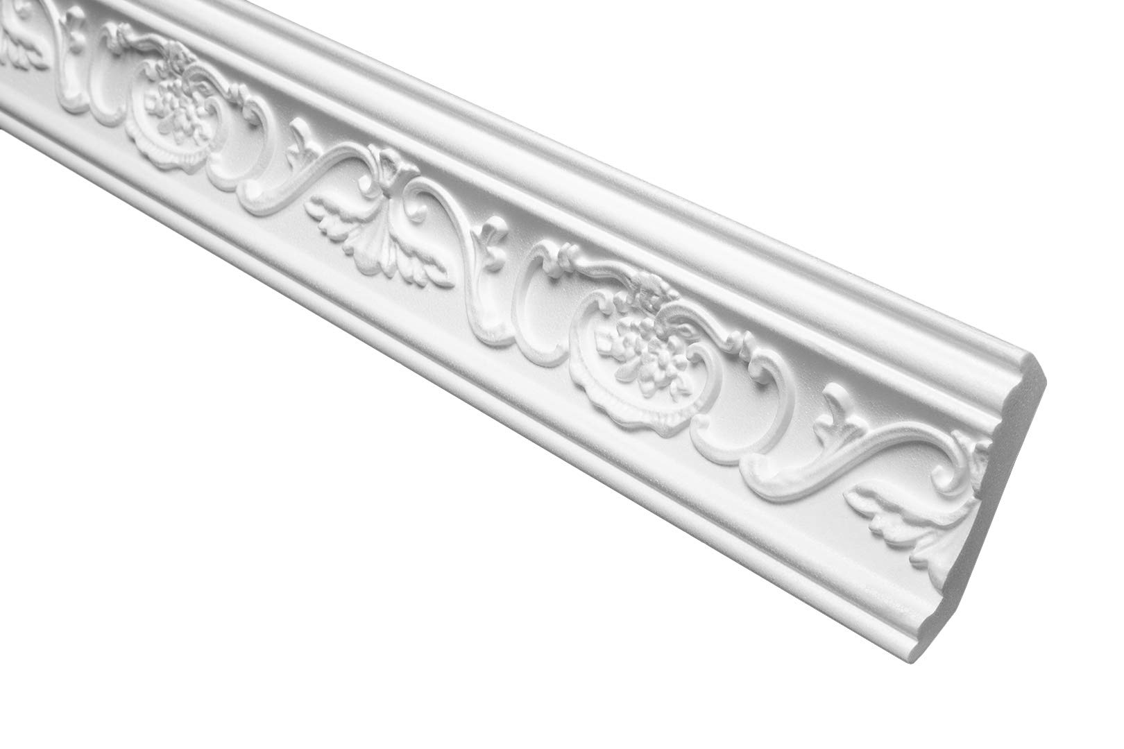 HEXIMO Deckenprofil HFL 1 (Flachleisten, XPS Styropor Trockenbau Flachleisten Für Wand Deckenabschlussleiste Stuck Wandleisten (Muster HFL 1