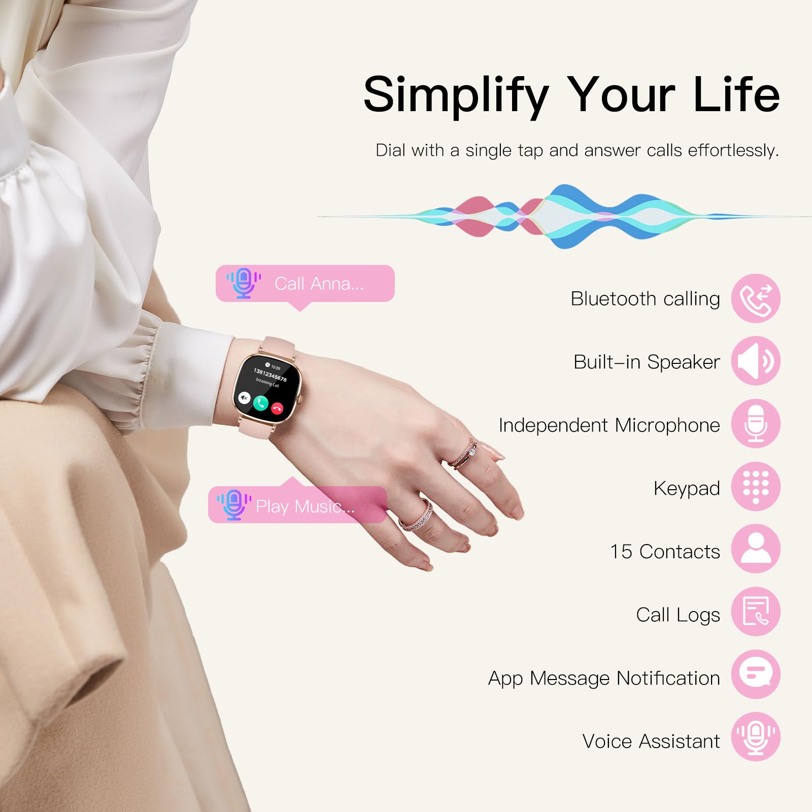 Marsyu 2026 Montre Connectée Homme pour Android/iOS