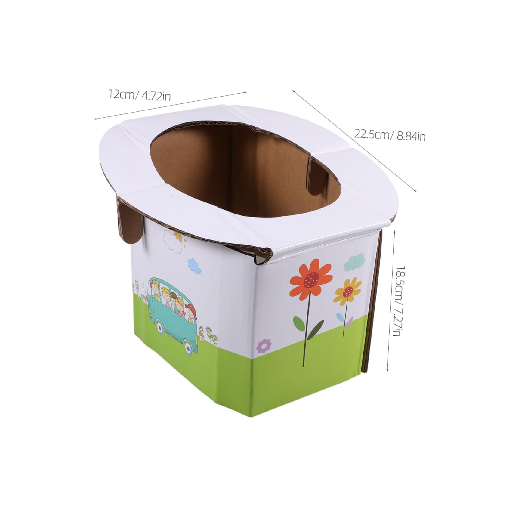 GARVALON Compact Baby Toilet Seat Portable Potty for Toddlers Travel Urinating Bag for Emergency