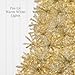 Best Choice Products 6ft Prelit Tinsel Christmas Tree, Artificial Seasonal Holiday Decoration w/ 1,000 Branch Tips, Stand - Gold