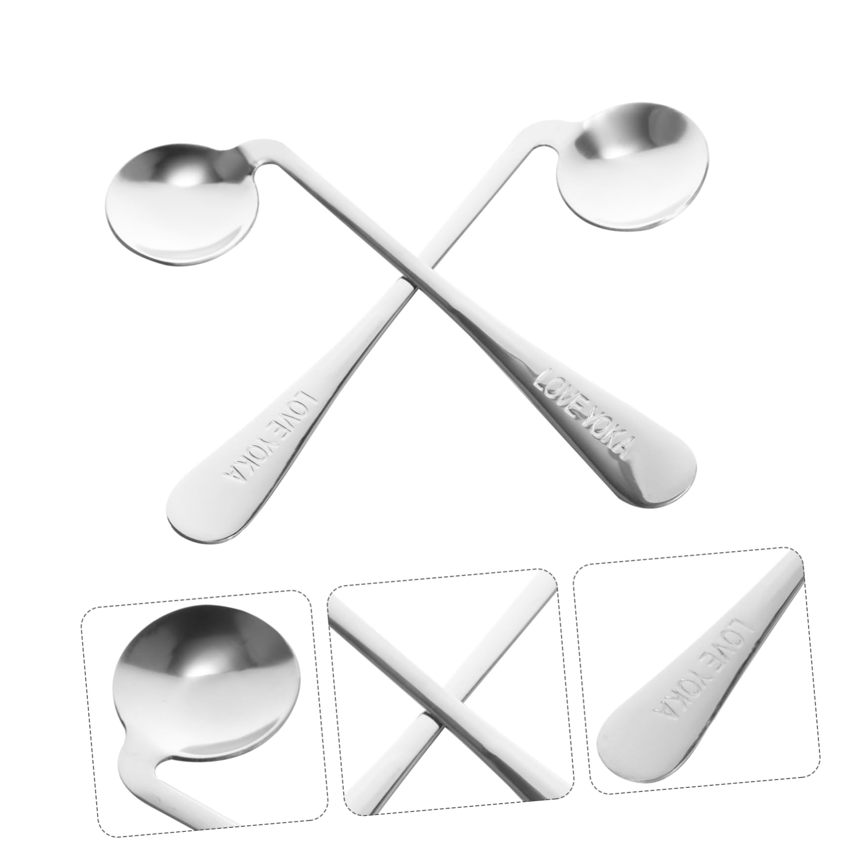 KICHOUSE Feeding Spoon Set Boys and Girls Elder Rice Spoon Comfortable Utensils Perfect for Lunch Box Home Supplies