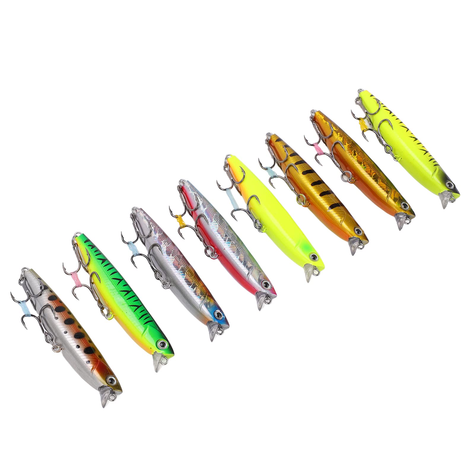 8pcs 8cm 14g señuelos de Pesca de Minnow hundiendo cebos Duros Set súper Largos vibrios de vibrería de la Trucha de Graves