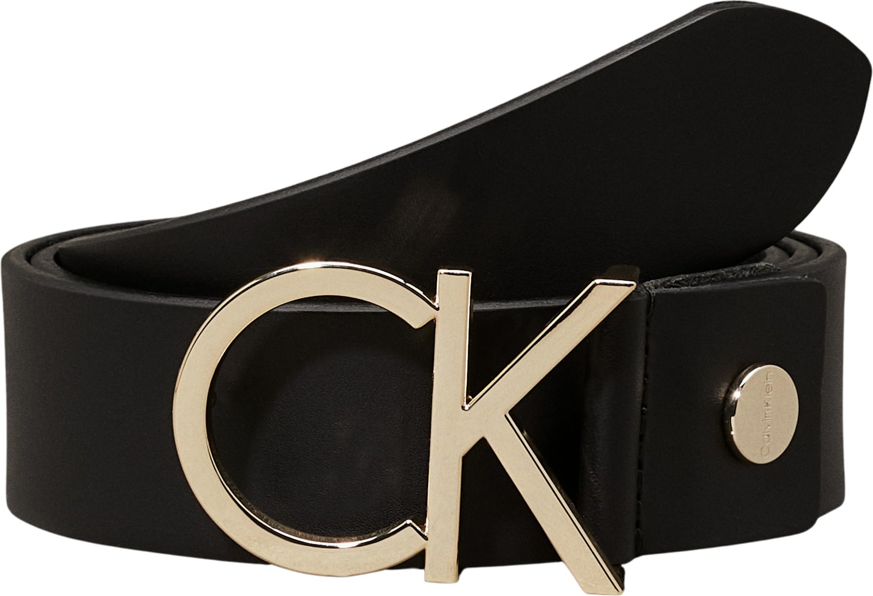 Women Belt Ck Logo 3.5 cm Leather