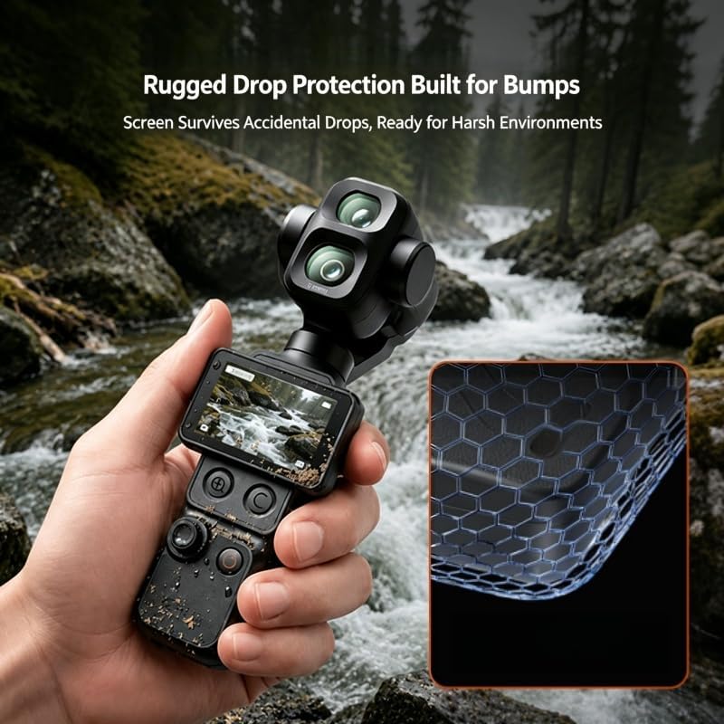 Full Wrap Gimbal Protective Case, Compatible with DJI Pocket 4 Pro Handheld Camera, Shockproof Storage Box, Portable Carry Accessory for Outdoor Travel Vlog Shooting image 5