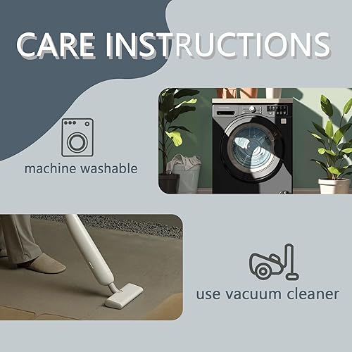 Miniatura 6 de Alfombras de jirafa para entrada, dormitorio, sala de estar, alfombra de área de 3 x 4 pies, lavable antideslizante, suave, alfombra de pelo bajo,