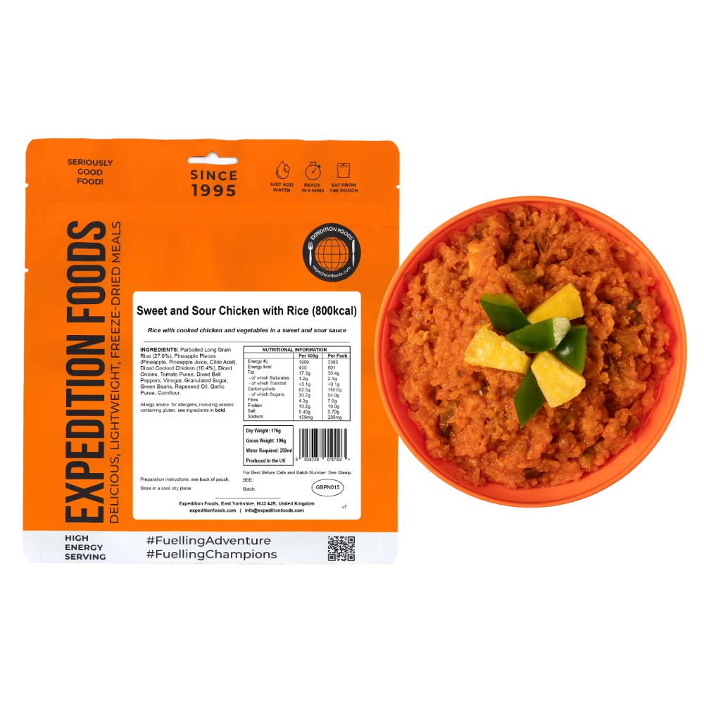 Buy Sweet and Sour Chicken with Rice FreezeDried Camping & Hiking