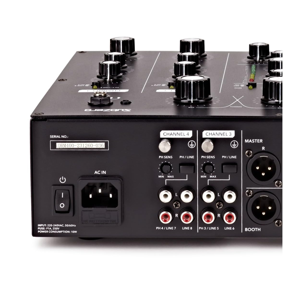 SubZero Mixer DJ rotativo a 4 canali