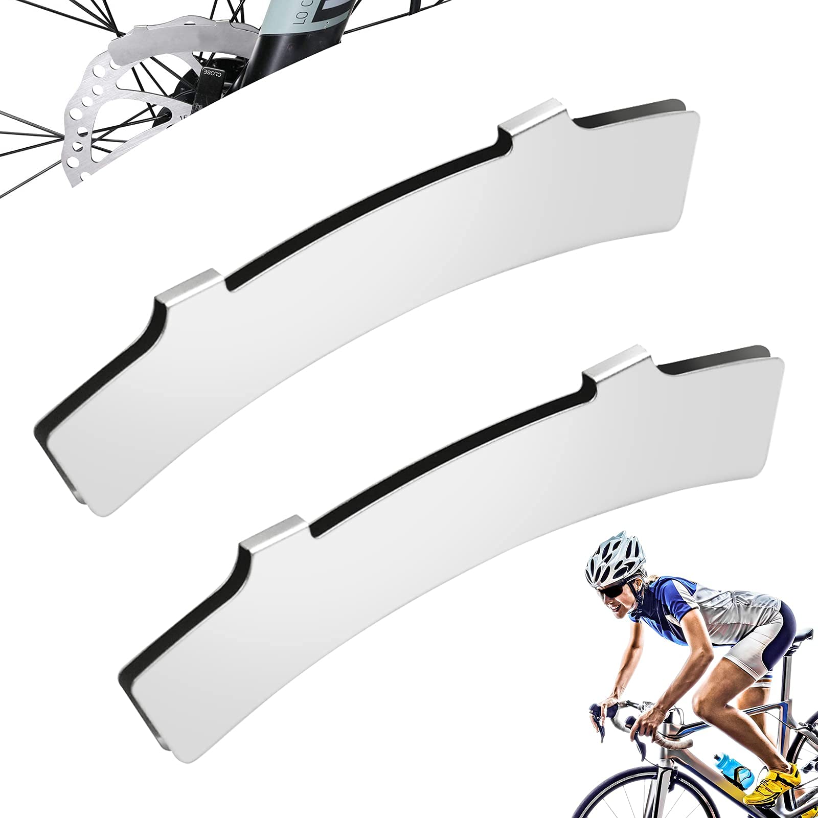 Brake Piston Cube Kit De 4 Outils D'alignement Freins Disque Vélo - Ajusteur De Plaquettes En Acier Inoxydable Kit Réparation